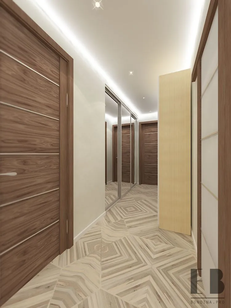 Long modern hallway with large wardrobe 6 Hallways Interior Design | Interior Designer • Elena Bondina Interior Designer • Elena Bondina