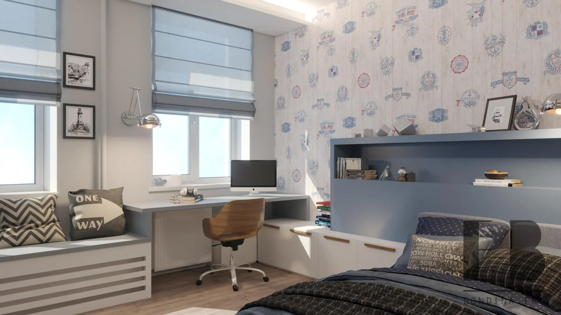 Boys room with light colours 2 Best Kids Room Interior Design - Interior Designer • Elena Bondina Interior Designer • Elena Bondina