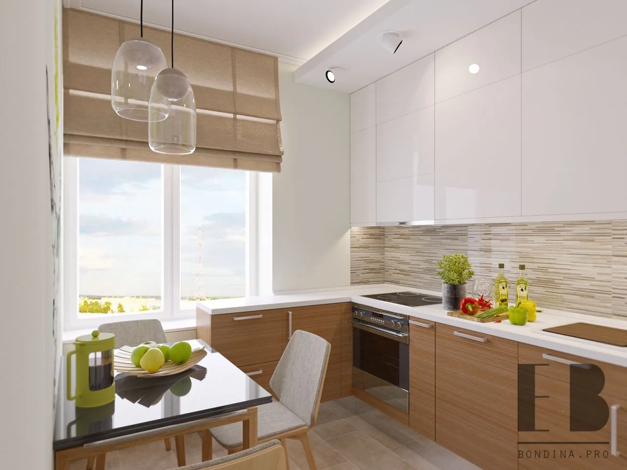 Cozy small white kitchen 10 Kitchen Design Services | Interior Designer • Elena Bondina Interior Designer • Elena Bondina