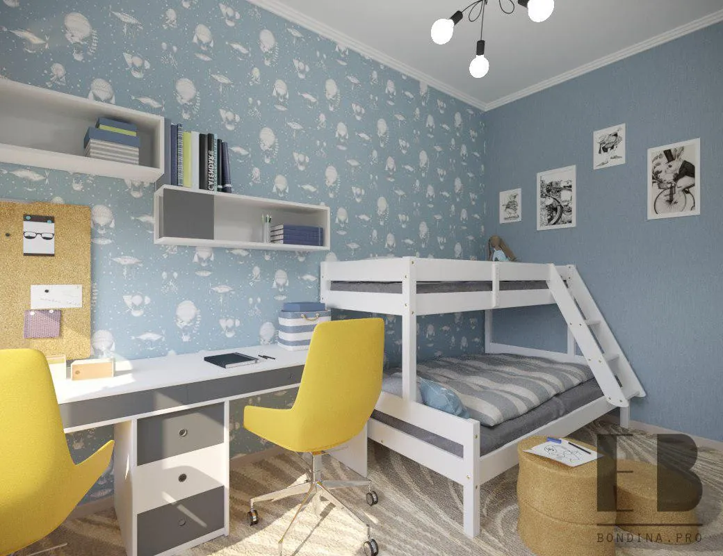 Boys Blue Bedroom 3 Best Kids Room Interior Design - Interior Designer • Elena Bondina Interior Designer • Elena Bondina