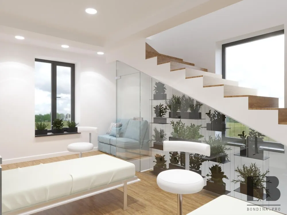 Bright & Functional Cosmetology Room Design 5 Public Space Design - Interior Designer • Elena Bondina Interior Designer • Elena Bondina