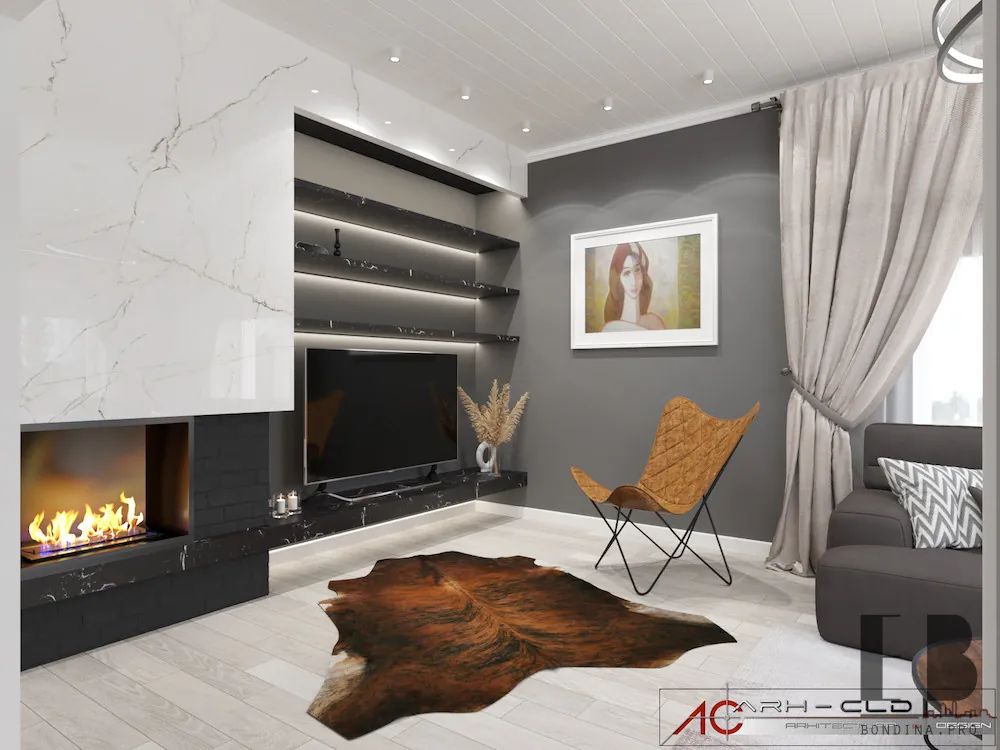 Grey-Toned Single Family Home Design 3 Single family homes - Interior Design Interior Designer • Elena Bondina Interior Designer • Elena Bondina