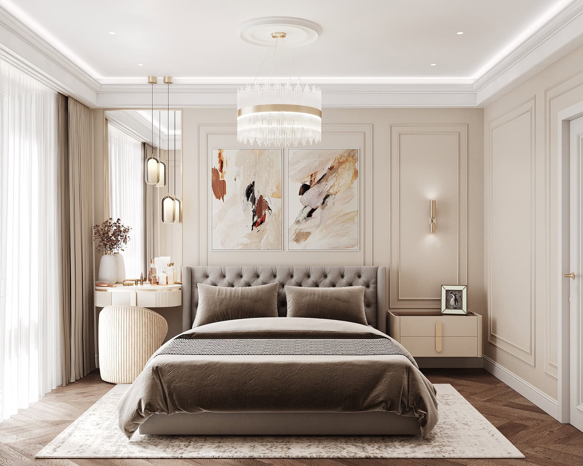Neoclassical-style three-room apartment 8 Apartment Interior Design - Interior Designer • Elena Bondina Interior Designer • Elena Bondina