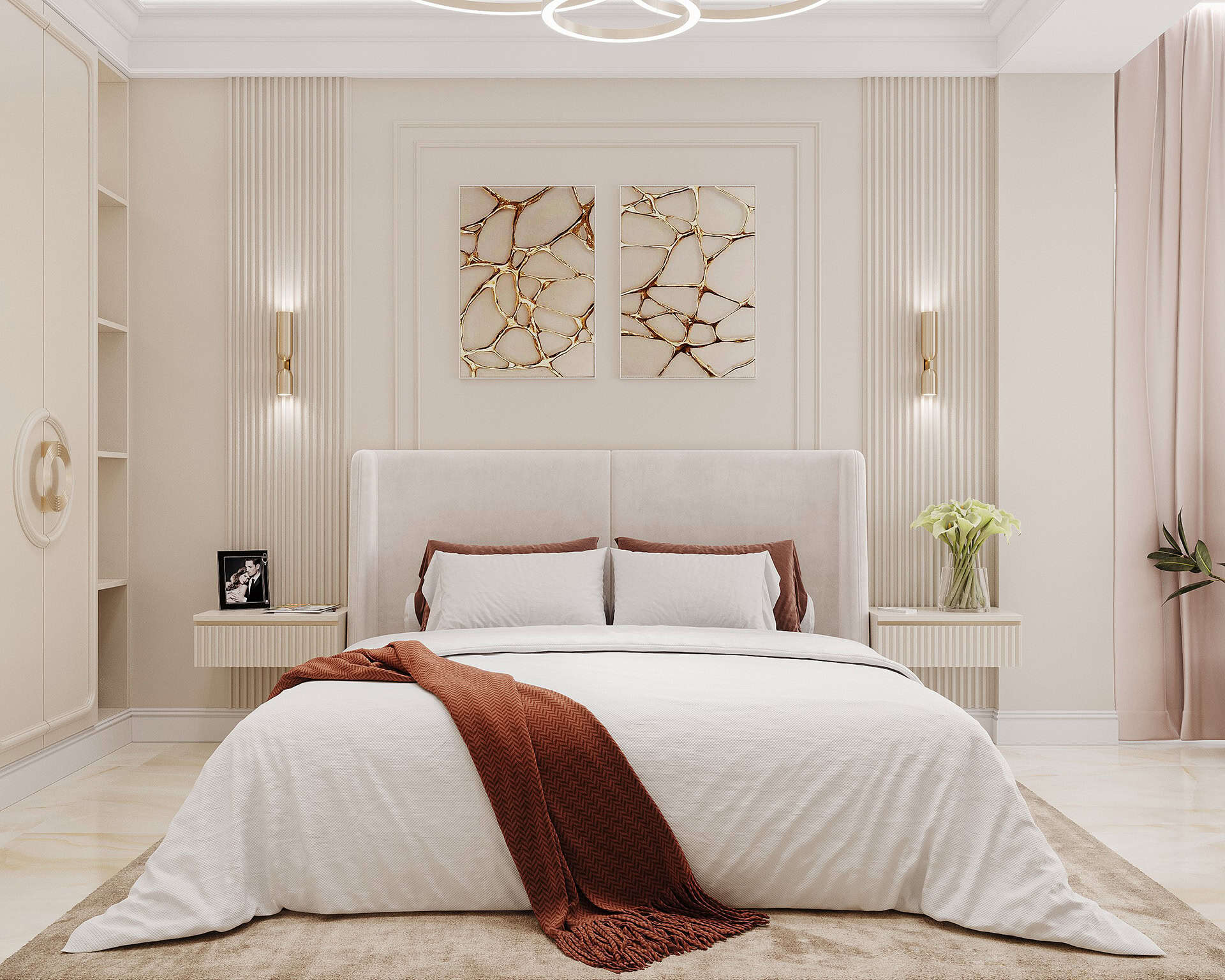 One-room apartment in neoclassical style 7 Apartment Interior Design - Interior Designer • Elena Bondina Interior Designer • Elena Bondina