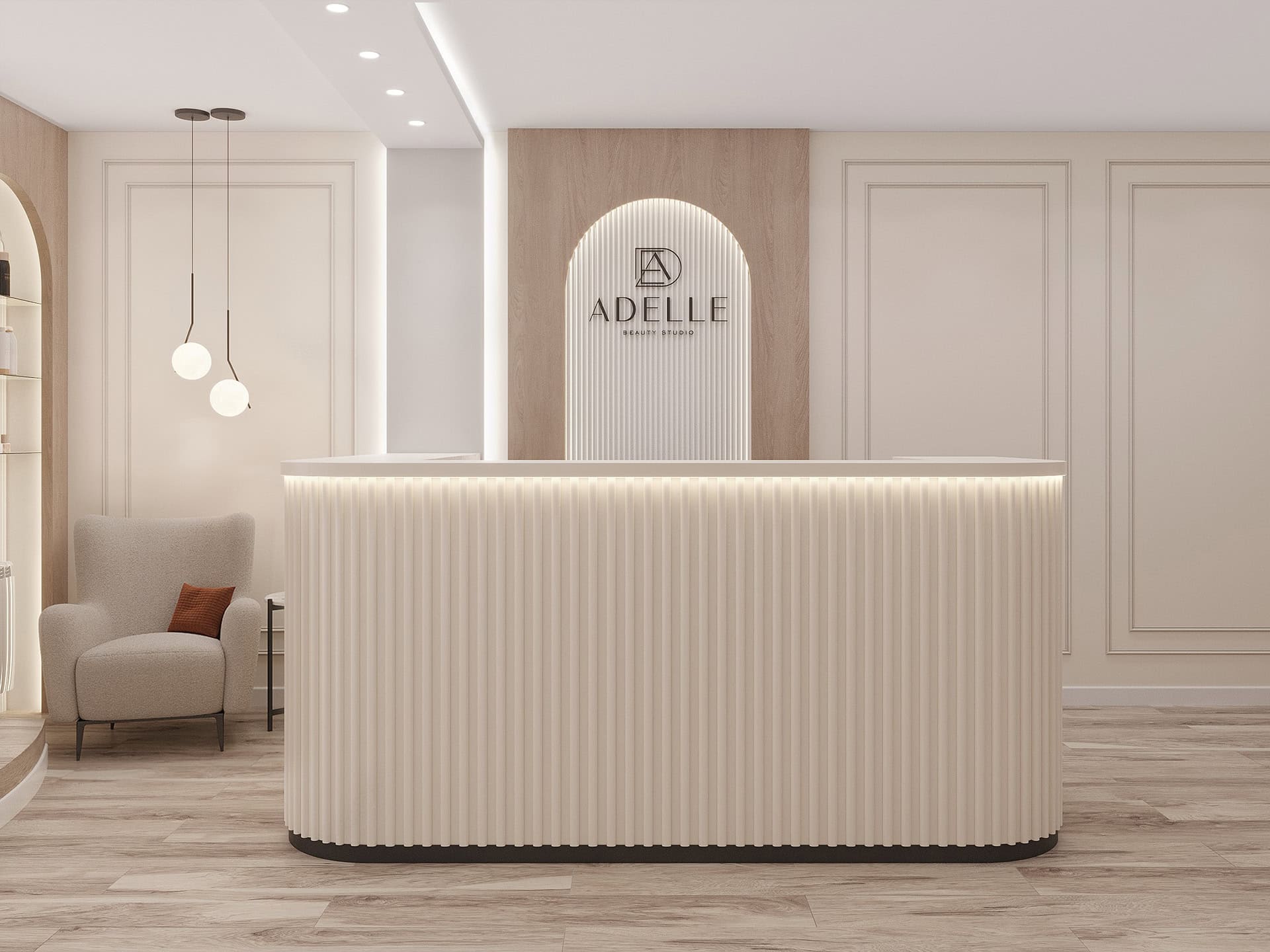 Adelle Beauty Salon 4 Public Space Design - Interior Designer • Elena Bondina Interior Designer • Elena Bondina