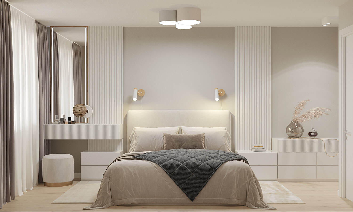 Two-Room Apartment: A Calm Interior in Cream and Beige 9 Apartment Interior Design - Interior Designer • Elena Bondina Interior Designer • Elena Bondina